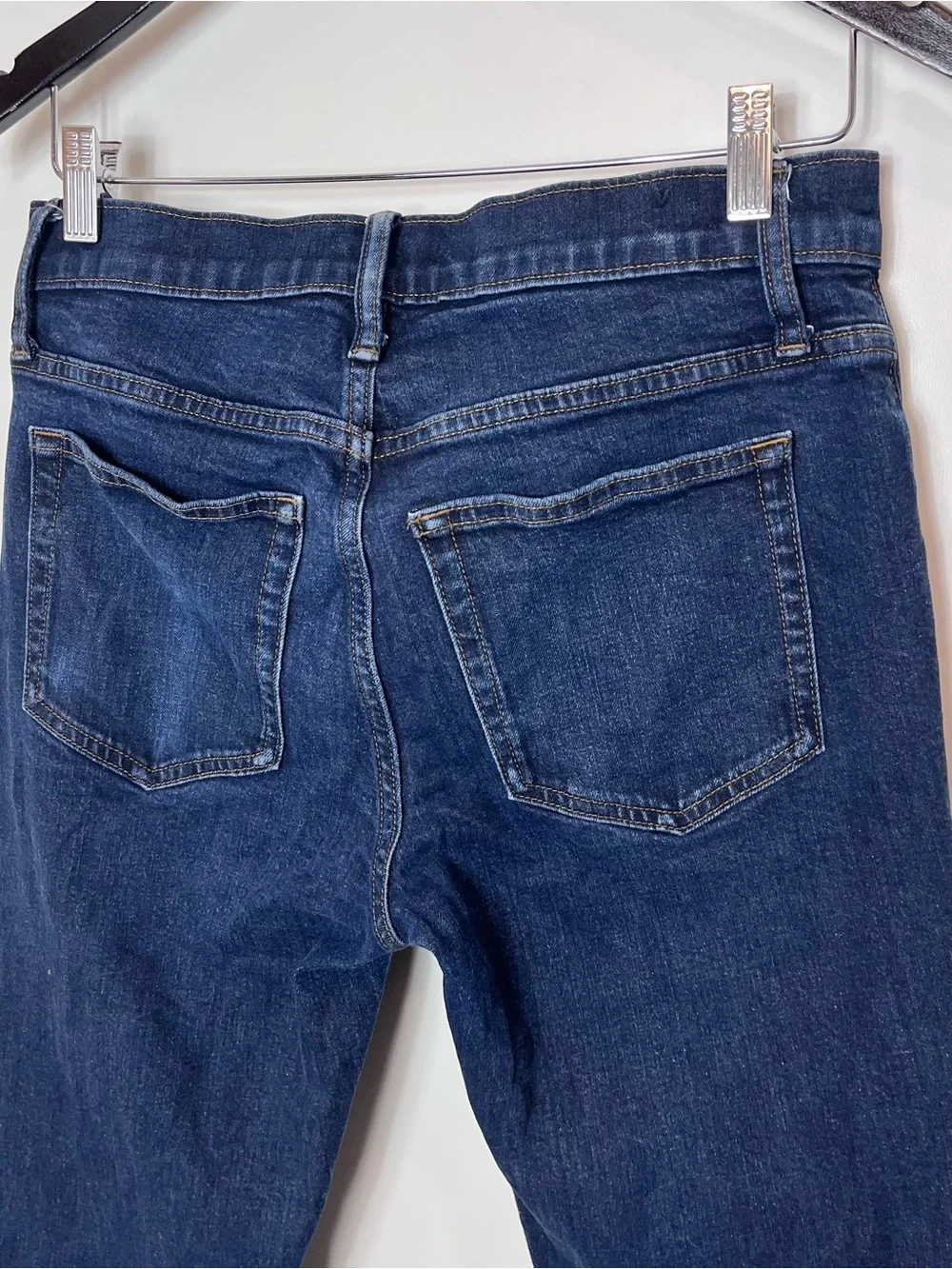 J. Crew Flex Straight Dark Blue Jeans 29X32 Denim Cotton AY518